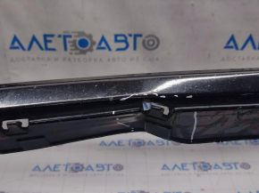 Front bumper bare Kia Optima 14-15 rest, black ABP, cracked, broken fastenings, scratches, fractures, pressed