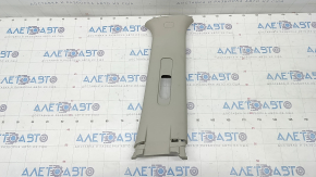 Center pillar trim upper belt right Nissan Rogue 14-20 gray, scratch