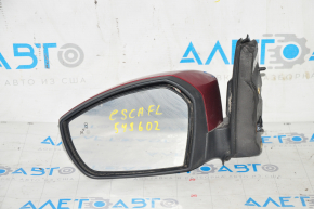 Side mirror left Ford Escape MK3 17-19 rest, red, 14 pins, turn signal, BSM, backlight