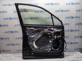 Door assembly front left Subaru Forester 14-18 SJ graphite 61K, corner knocked off, small bump