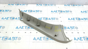 Trunk door trim right Lexus RX350 RX450h 10-15 gray, worn