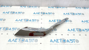 Front bumper molding chrome lower left Mitsubishi Outlander 16-21 rest broken, scratch