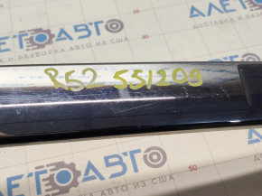Rear bumper molding Nissan Pathfinder 13-16 prerest chrome, sand, minor scratches, broken fasteners