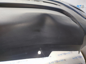 Bare rear bumper Nissan Pathfinder 13-16 pre-rest, blue RBG, without parking sensors, scratches, pressed