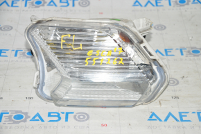 Left turn signal Ford Escape MK3 17-19 rest, white, with fog lights, sand, broken mount