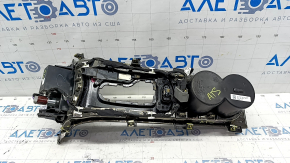 Center console trim with cup holders Cadillac ATS 13 - glossy black, chrome, scratches, broken lid mount