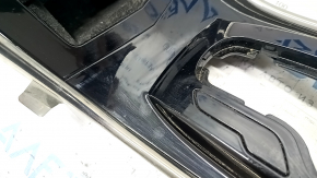 Center console trim with cup holders Cadillac ATS 13 - glossy black, chrome, scratches, broken lid mount