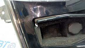 Center console trim with cup holders Cadillac ATS 13 - glossy black, chrome, scratches, broken lid mount