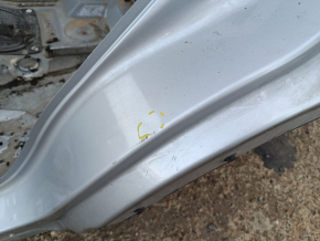 Quarter wing rear left Nissan Rogue 14-20 on the body, silver, dent, bump