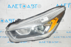 Headlight front left complete Ford Escape MK3 17-19 rest halogen+led light, complete sand