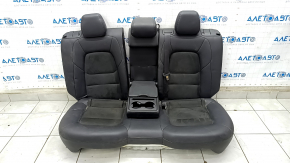 Rear row of seats 2nd row Mazda CX-5 17 - black leather, Alcantara insert, driftwood, dented, dry cleanable