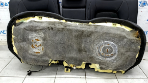 Rear row of seats 2nd row Mazda CX-5 17 - black leather, Alcantara insert, driftwood, dented, dry cleanable