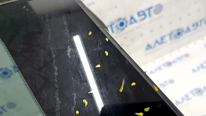 Window blind glass rear left Mazda CX-7 06-09 scratches on glass, scratches on chrome, tear of seal