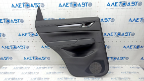 Door trim card rear left Mazda CX-5 17- with black leather insert, armrest leather black, butt