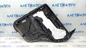 Door trim card rear left Mazda CX-5 17- with black leather insert, armrest leather black, butt