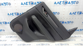 Door trim card rear right Mazda CX-5 17- with black insert leather, armrest leather black, scratches