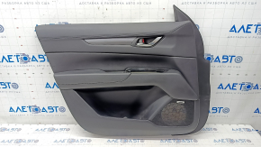 Door trim card front left Mazda CX-5 17- BOSE, with black leather insert, armrest leather black, tear