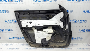 Door trim card front right Mazda CX-5 17- BOSE, with black leather insert, armrest leather black