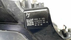 Headlight front right Mazda CX-5 17- complete, LED, crack in mount, sand, scratch, light in lens does not work