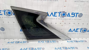 Window blind glass rear left Infiniti QX50 19- scratches on molding, scratches on glass