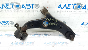Lower front right arm Mazda CX-5 17 - rusty, cracked silent block