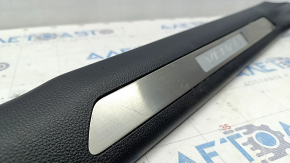 Door sill trim with illumination front left Toyota Venza 21 - black, scratches
