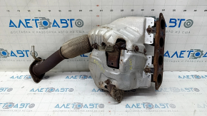Exhaust manifold with catalytic converter Mazda CX-5 17 - rusty, studs sawed off