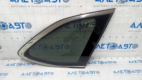 Window blind glass rear right Subaru Outback 15-19 black tint, scratches on chrome, scratches on glass