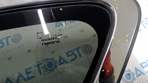 Window blind glass rear right Subaru Outback 15-19 black tint, scratches on chrome, scratches on glass
