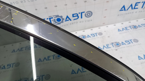 Window blind glass rear right Subaru Outback 15-19 black tint, scratches on chrome, scratches on glass