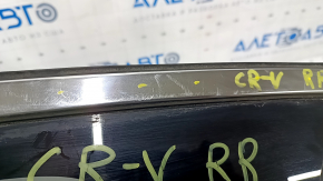 Window blind glass rear right Honda CRV 12-16 scratches on chrome, scratches on glass