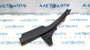 Door sill trim rear right Kia Optima 11-13 black, type 2, worn, crack in fastening