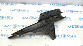Door sill trim rear right Kia Optima 11-13 black, type 2, worn, crack in fastening