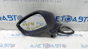 Side mirror left Mazda CX-5 17- BSM, heated, turn signal, 6 pins, graphite, broken frame