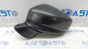 Side mirror left Mazda CX-5 17- BSM, heated, turn signal, 6 pins, graphite, broken frame