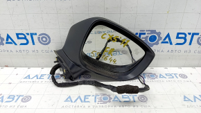 Right side mirror Mazda CX-5 17- BSM, heated, turn signal, 6 pins, graphite