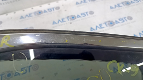 Window blind glass rear right Mazda CX-9 16- chrome scratches on chrome, scratches on glass