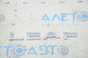 Emblem inscription LEAF trunk door Nissan Leaf 18-22