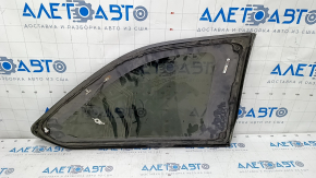 Window blind glass rear left Toyota Highlander 14-19 chrome scratches on chrome, scratches on glass
