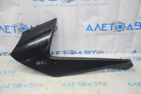 Trunk door spoiler left Nissan Leaf 18-22 black scratches broken mount