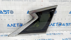 Window blind glass rear right Infiniti QX50 19- scratches on chrome, scratches on glass