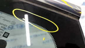 Window blind glass rear left Chevrolet Malibu 16- scratches on chrome, scratches on glass