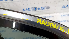 Window blind glass rear left Chevrolet Malibu 16- scratches on chrome, scratches on glass