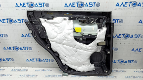 Door trim card rear right Ford Explorer 20 - beige under the curtain, scratches, crack in the trim, broken fastening