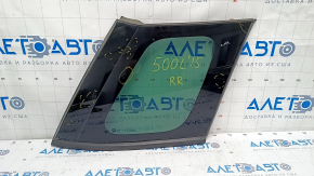 Window blind glass rear right Fiat 500L 14 - scratches on glass, seal peeled off