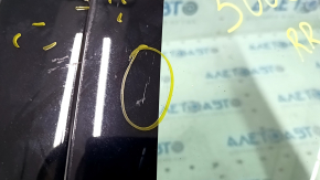 Window blind glass rear right Fiat 500L 14 - scratches on glass, seal peeled off