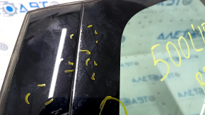 Window blind glass rear right Fiat 500L 14 - scratches on glass, seal peeled off