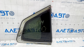 Window blind glass rear right Nissan Rogue 14-20 scratches on chrome, scratches on glass