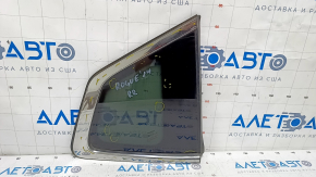 Window blind glass rear right Nissan Rogue 14-20 scratches on chrome, scratches on glass