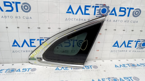 Window blind glass rear right Chevrolet Malibu 16- scratches on chrome, scratches on glass